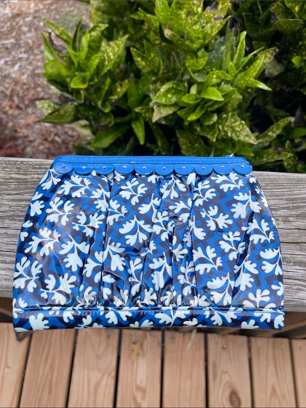 Vera Bradley Twice as Nice Blue Lagoon Cosmetic Clutch